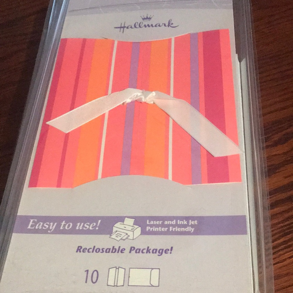 Hallmark invitations blank. Never opened.